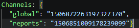 Config reports channel