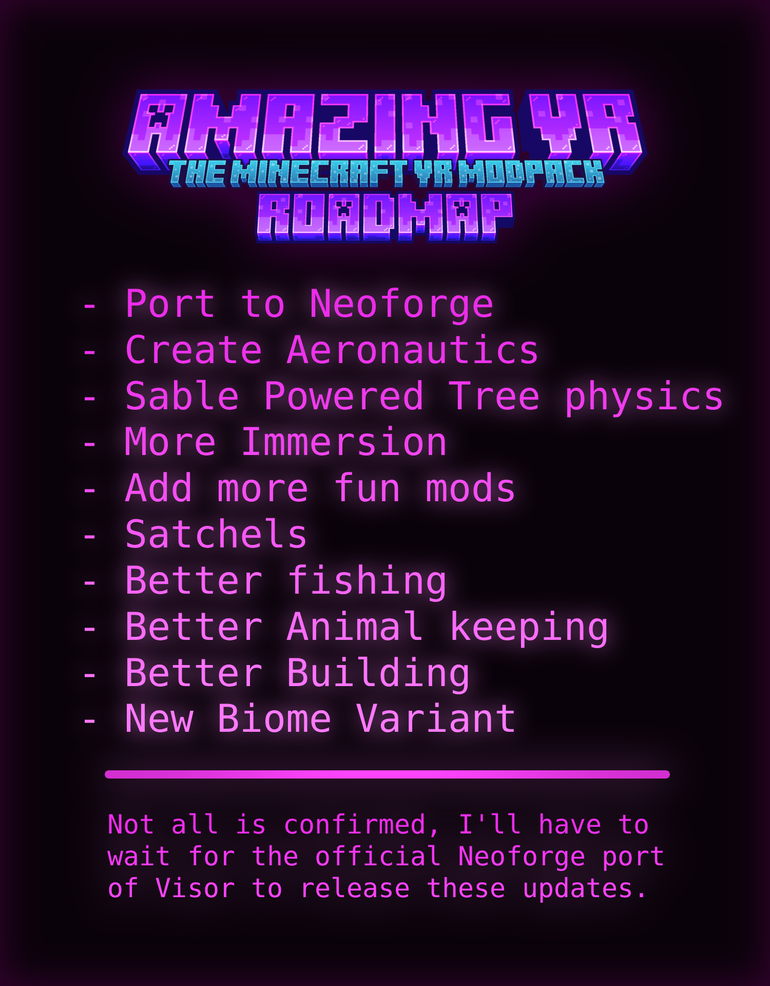 AmazingVR Roadmap