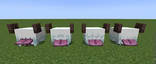 4 frosty snuffles, each with one of the 4 hairstyles