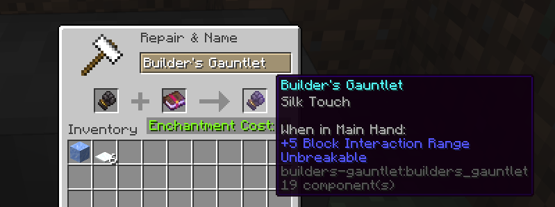 Enchanting Builder's Gauntlet