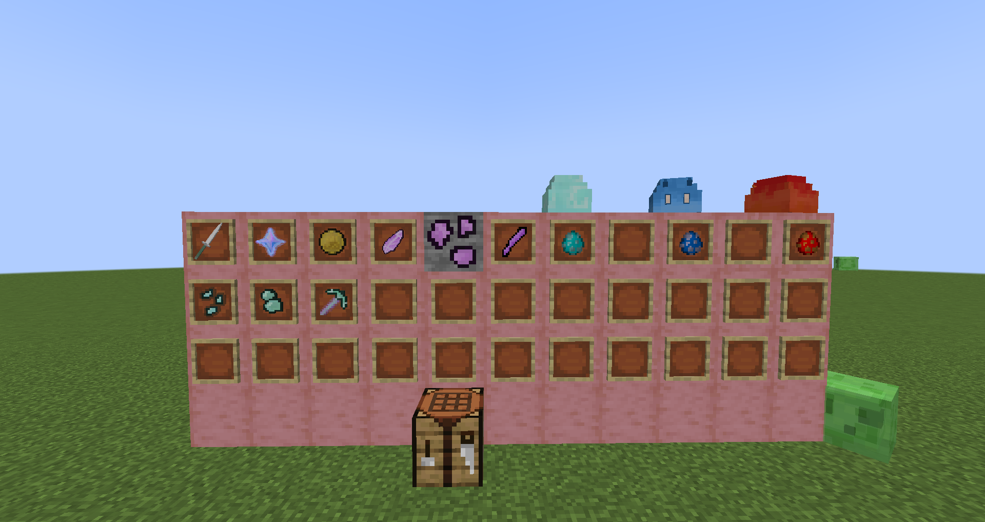 All items and mobs from mod(0.5-alpha)