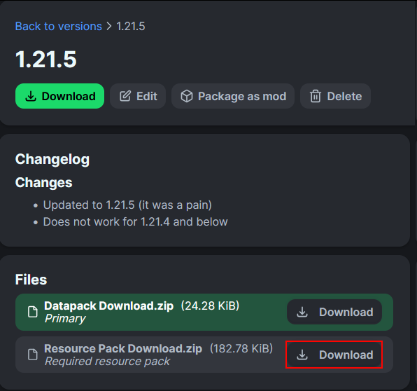Click the 2nd download button