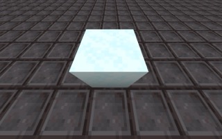 blue powdered snow