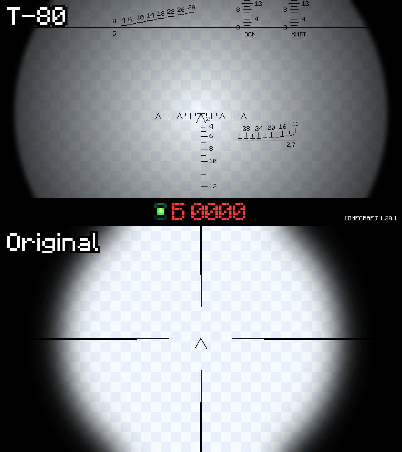 Original vs T-80 Scope Comparison