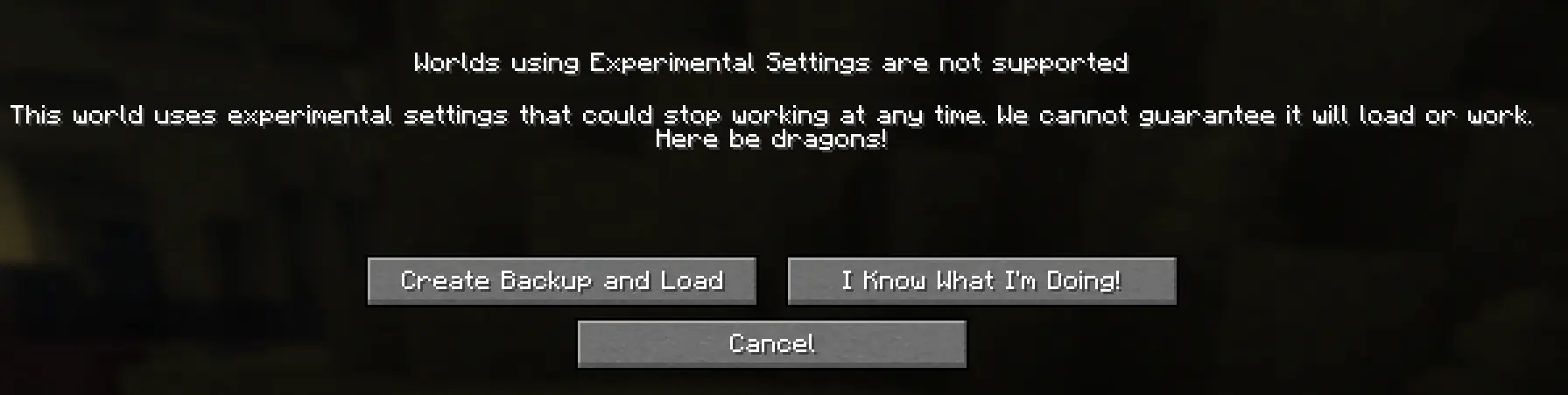 experimental settings