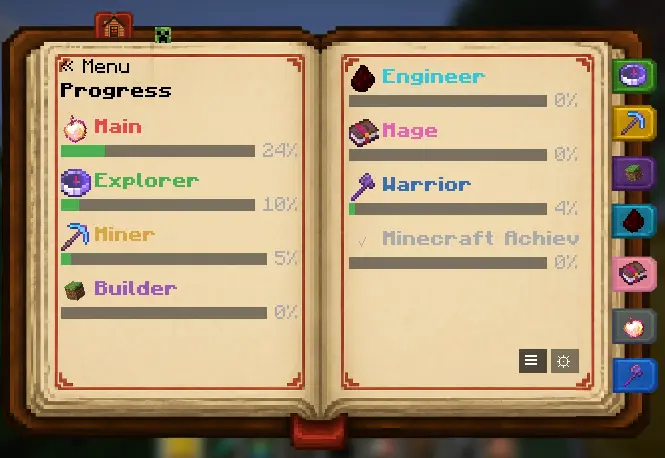 Progress Menu