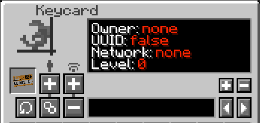 Keycard Menu