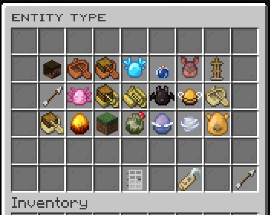 Type Selection GUI