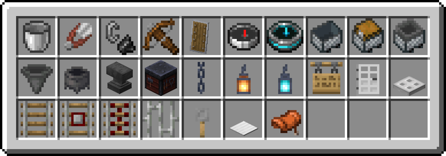 Items that can now be smelted into Iron Nuggets