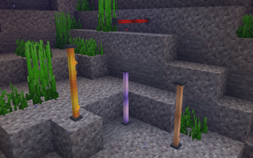 Now End Rods can be placed in the water