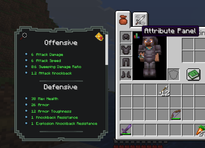 Attributes Screen