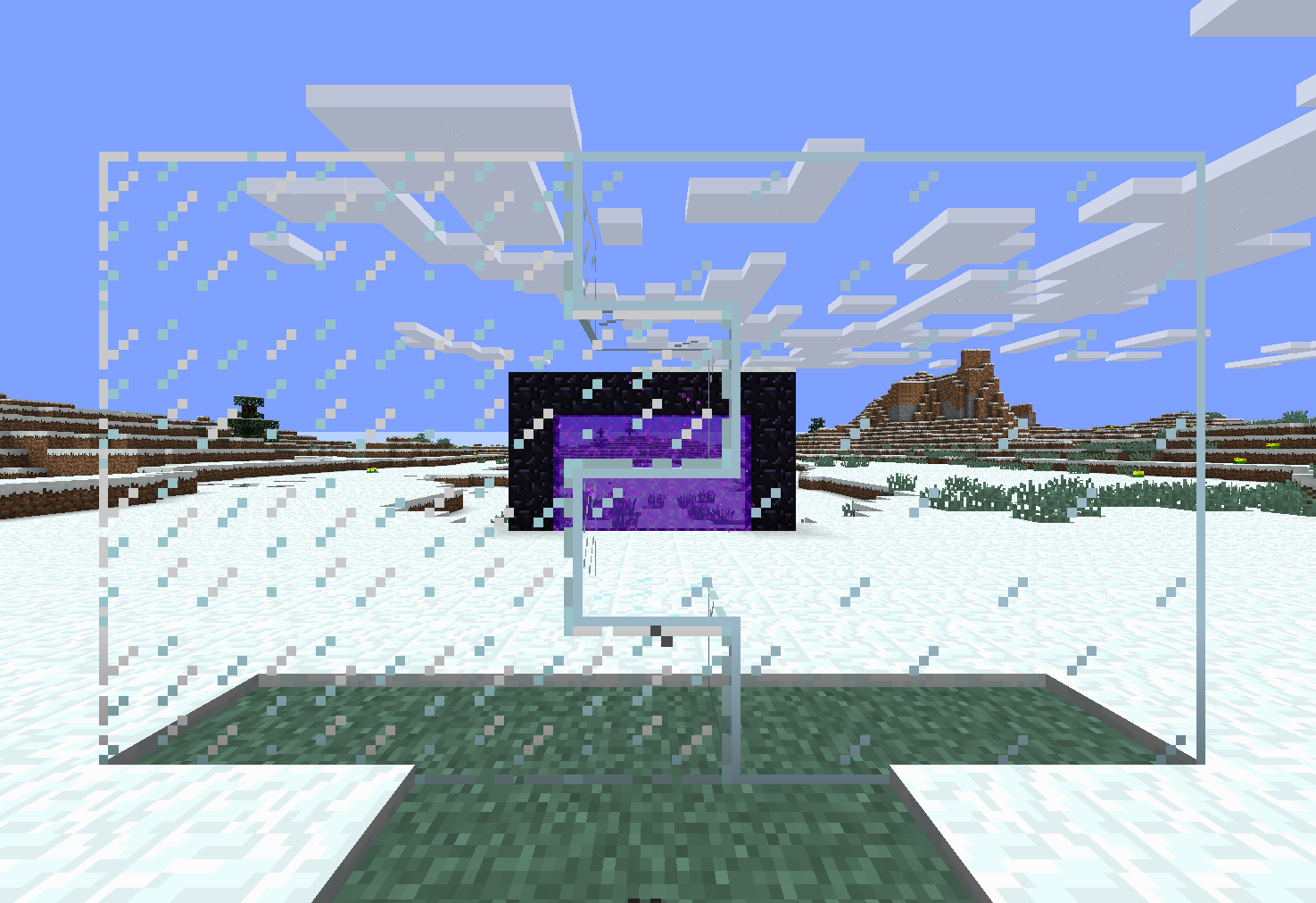 Comparison images showing the CTM-enabled states of the old-style glass texture versus this texture pack.