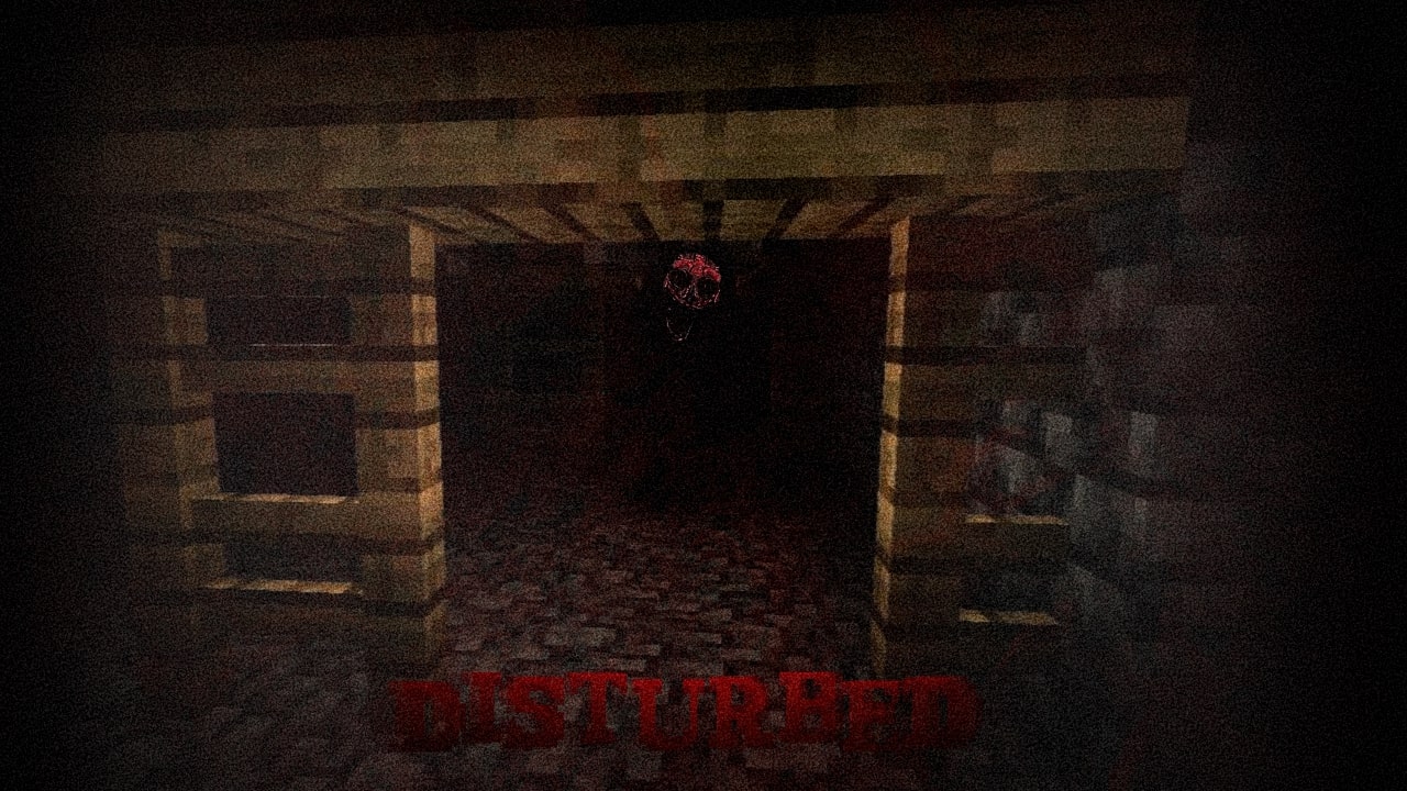 Red face in the darkness of a mineshaft.