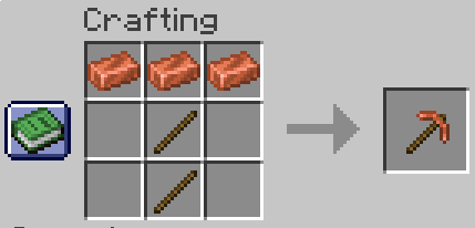 Copper Pickaxe Crafting