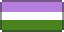 Pixel Art version of the Genderqueer flag