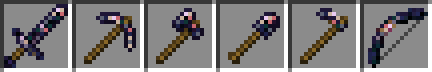 Rainbow Obsidian tools