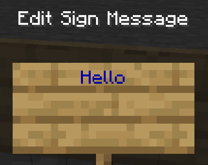 Formatting on Sign