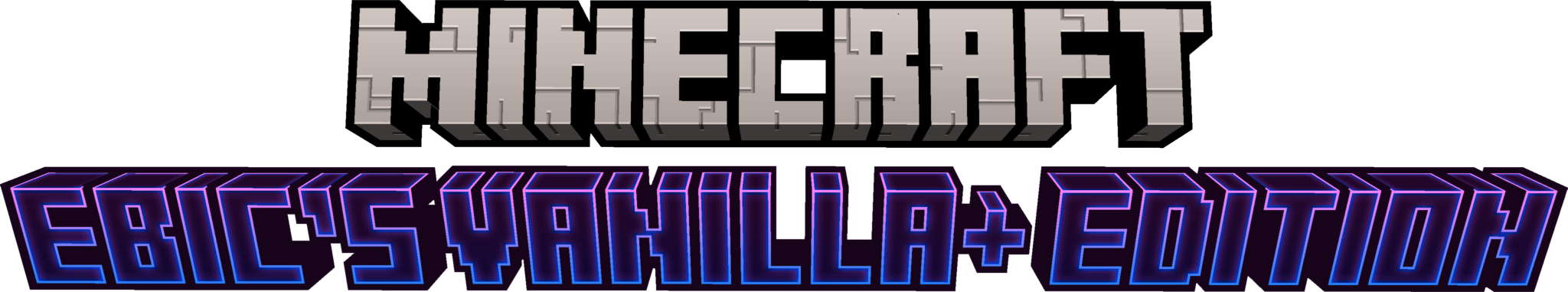 The title banner for Ebic's Vanilla+.