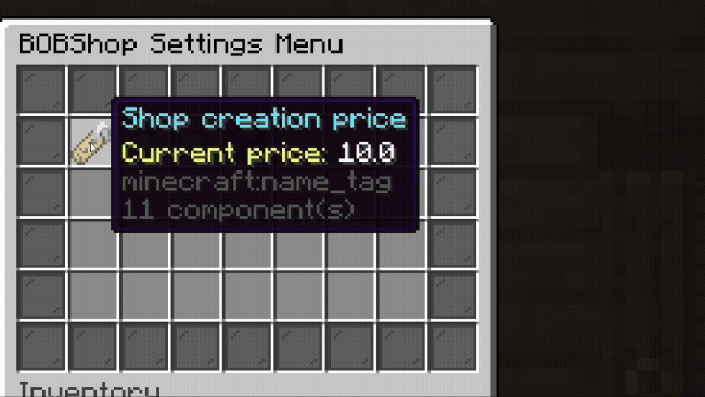 BOBShop Settings Menu GIF