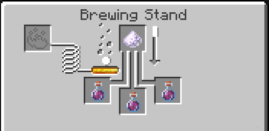 Silver Water made with regen potion & enchanted silver dust