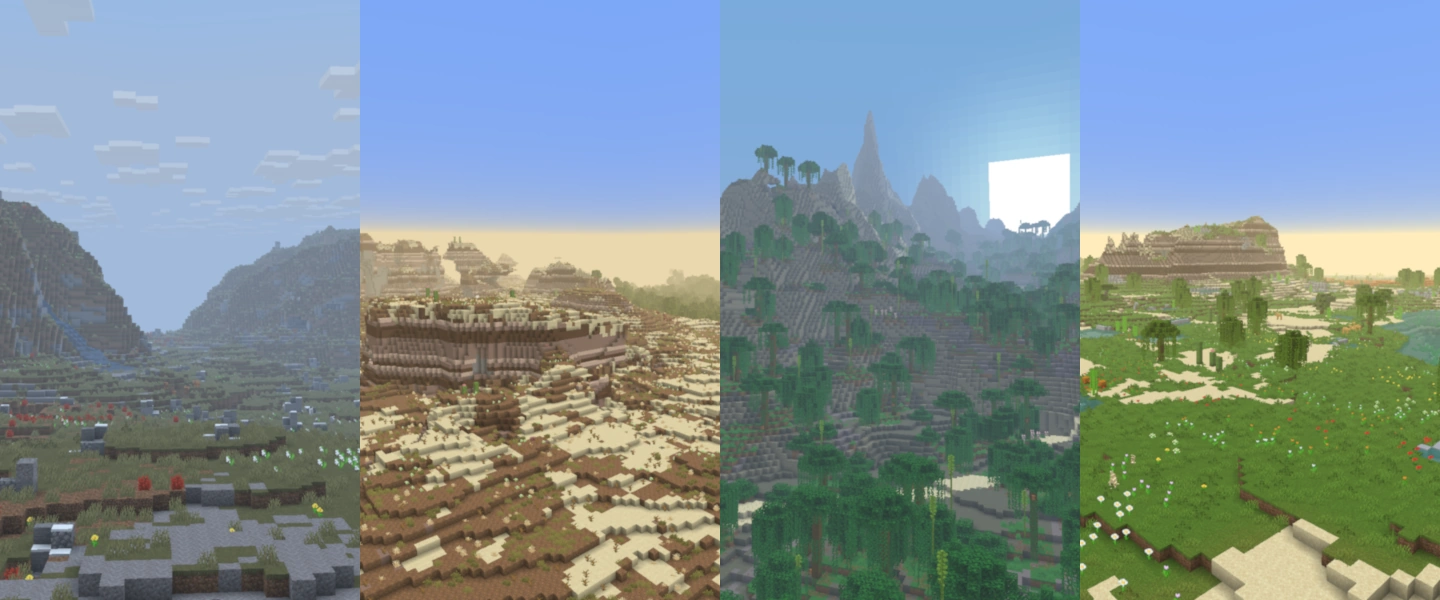 Tundra, Shrubland, Jungle Slopes and Oasis