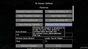 Ok Zoomer setting "Spyglass Mode: Require Item"