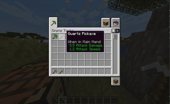 Quartz Pickaxe Preview
