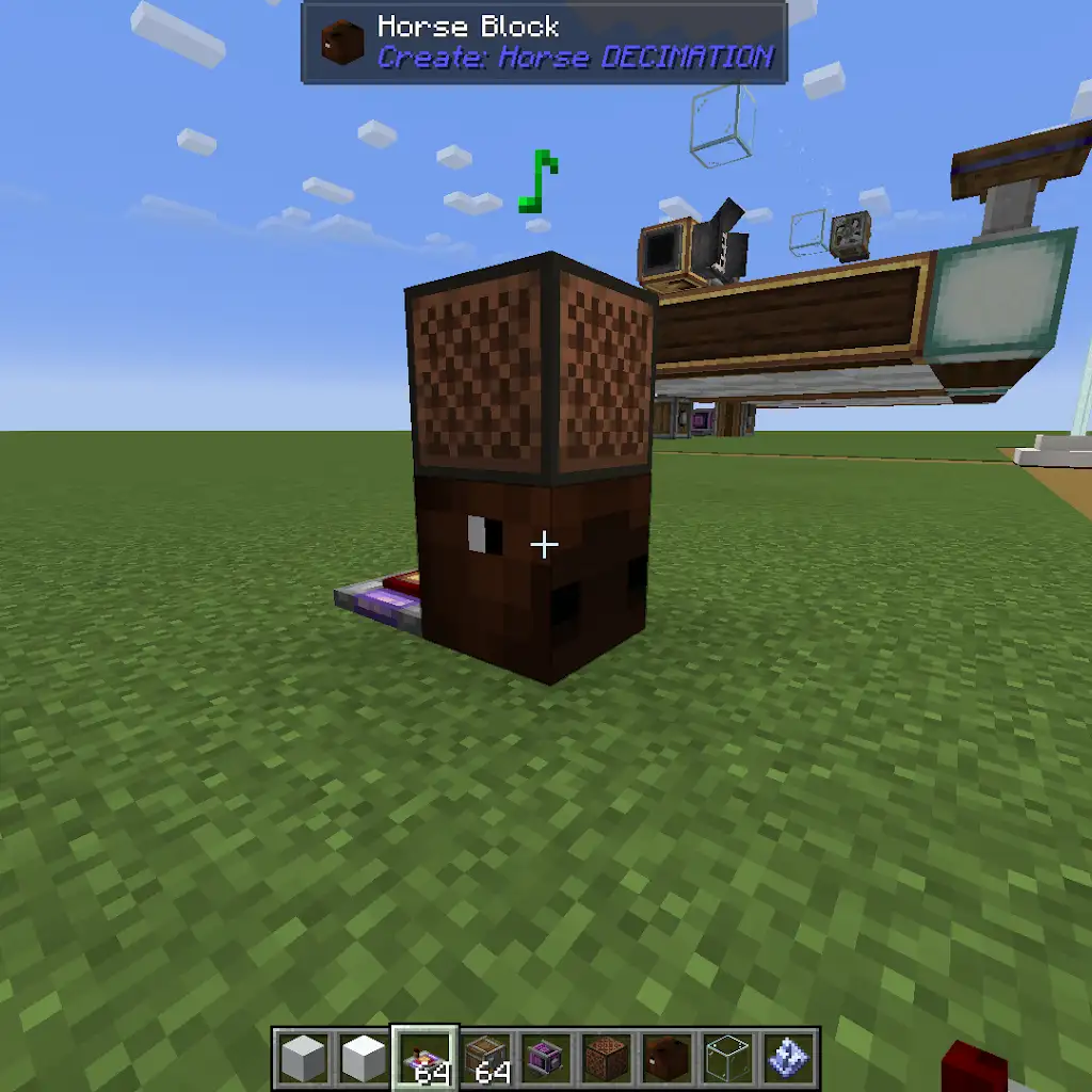 Horse on a Noteblock
