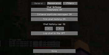 General settings