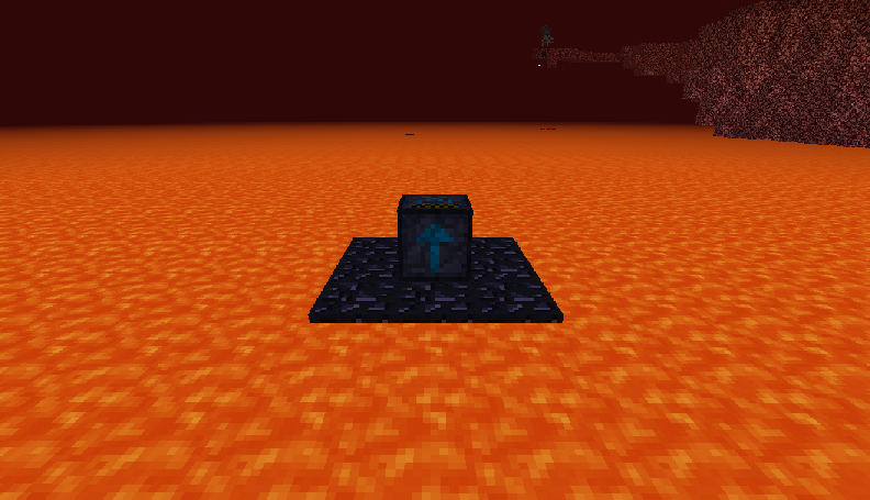 Ranged pump being used to pump lava in the Nether