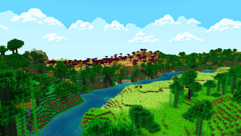 a mix of biomes