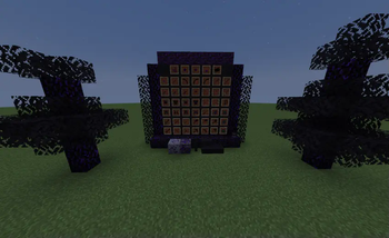 All of the mod items and blocks.