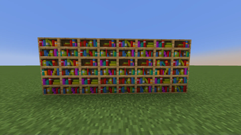 Bookshelves Varieted Textures