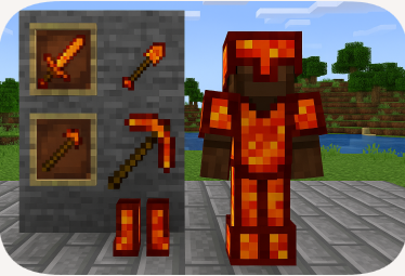 lava armor and lava tools