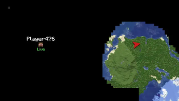 Player location displayed