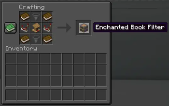 Enchanting Book Filter Crafting Recipe