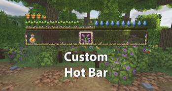 Overgrown Flowery GUI Hotbar