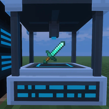 Blueprint item displayed on the fabricator