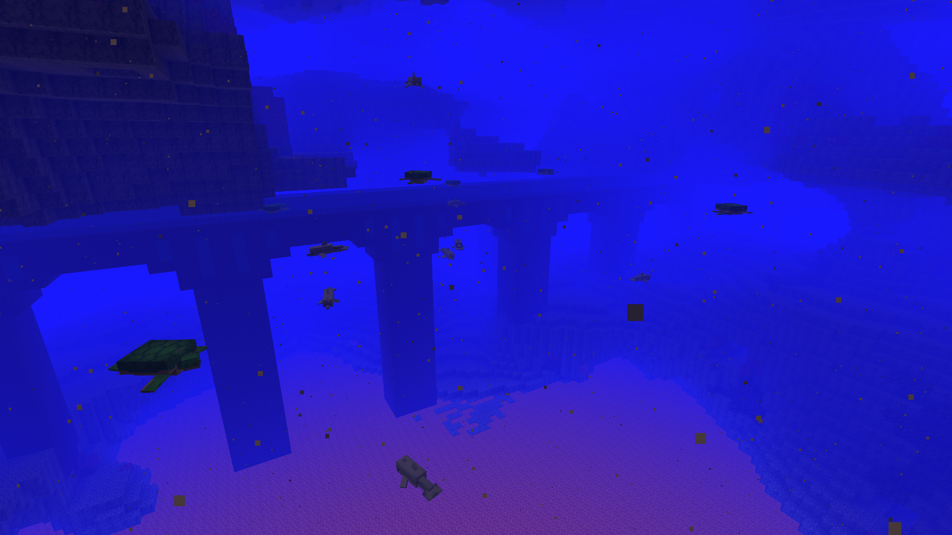 The Nether flooded with water
