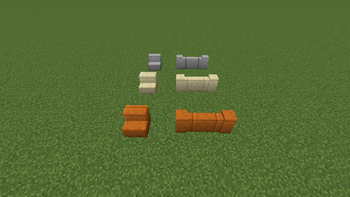 Stairs and walls for vanilla blocks