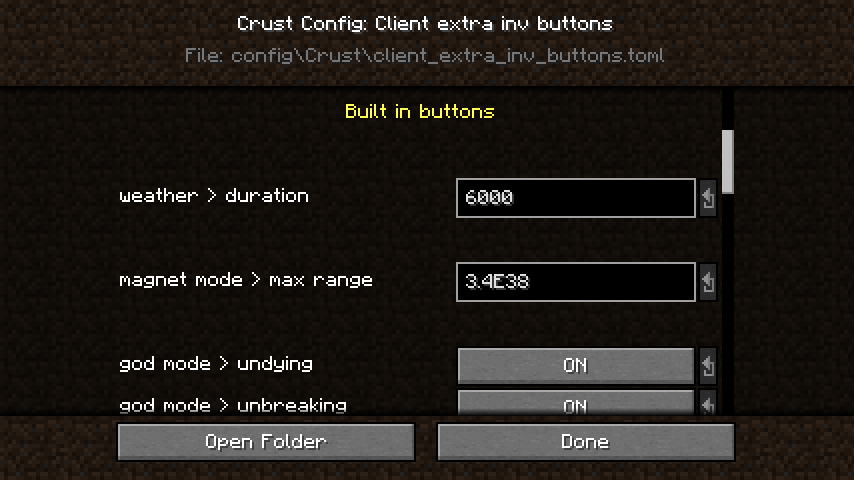 Config editor GUI