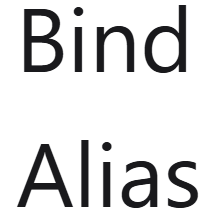 BindAlias
