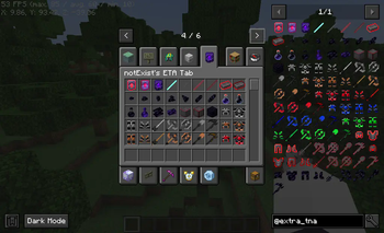 Creative Tab + Full Mod Items Showing Through JEI Mod