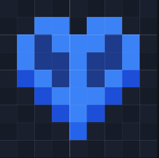 Simple blue hearts — screenshot 2
