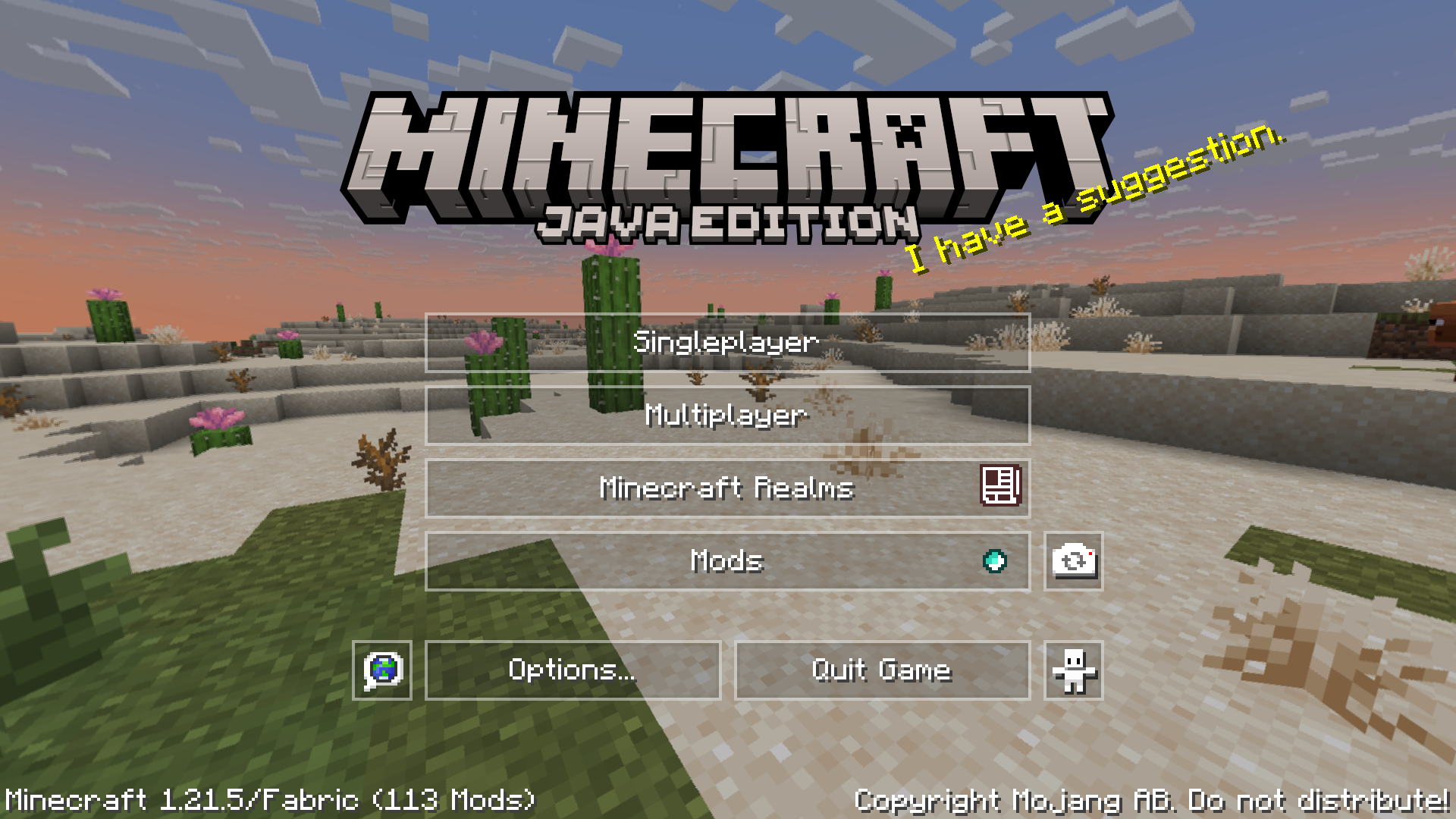 Main Menu 1.5 Update