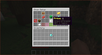 Shop admin UI