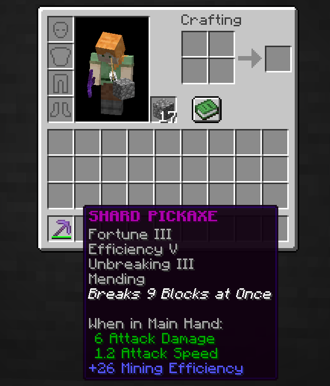 Shard Pickaxe UI