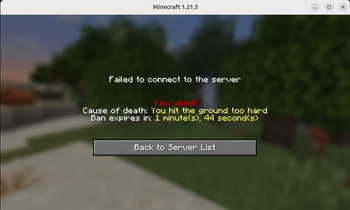 Failed to reconnect