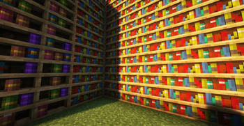 Bookshelves & chisel