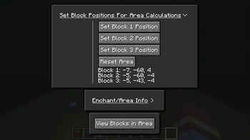 Set Block Positions Screen